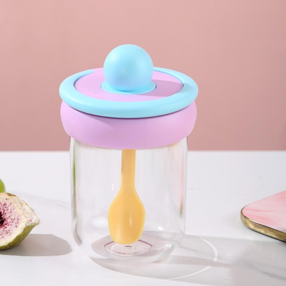 500ml Breakfast Cups Seal Oats Container New Yogurt Bowl  for Oatmeal Cereal Nut Yogurt