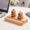 Support Capybara Phone Holder Figure Model Capybara Cell Phone Bracket  Desktop Ornaments