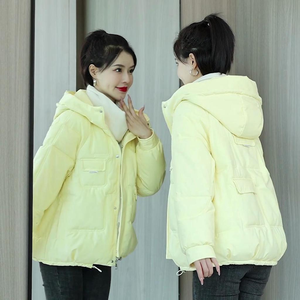 Winter New Loose Foreign Style Hooded Jacket Down Cotton Padded Women Popular