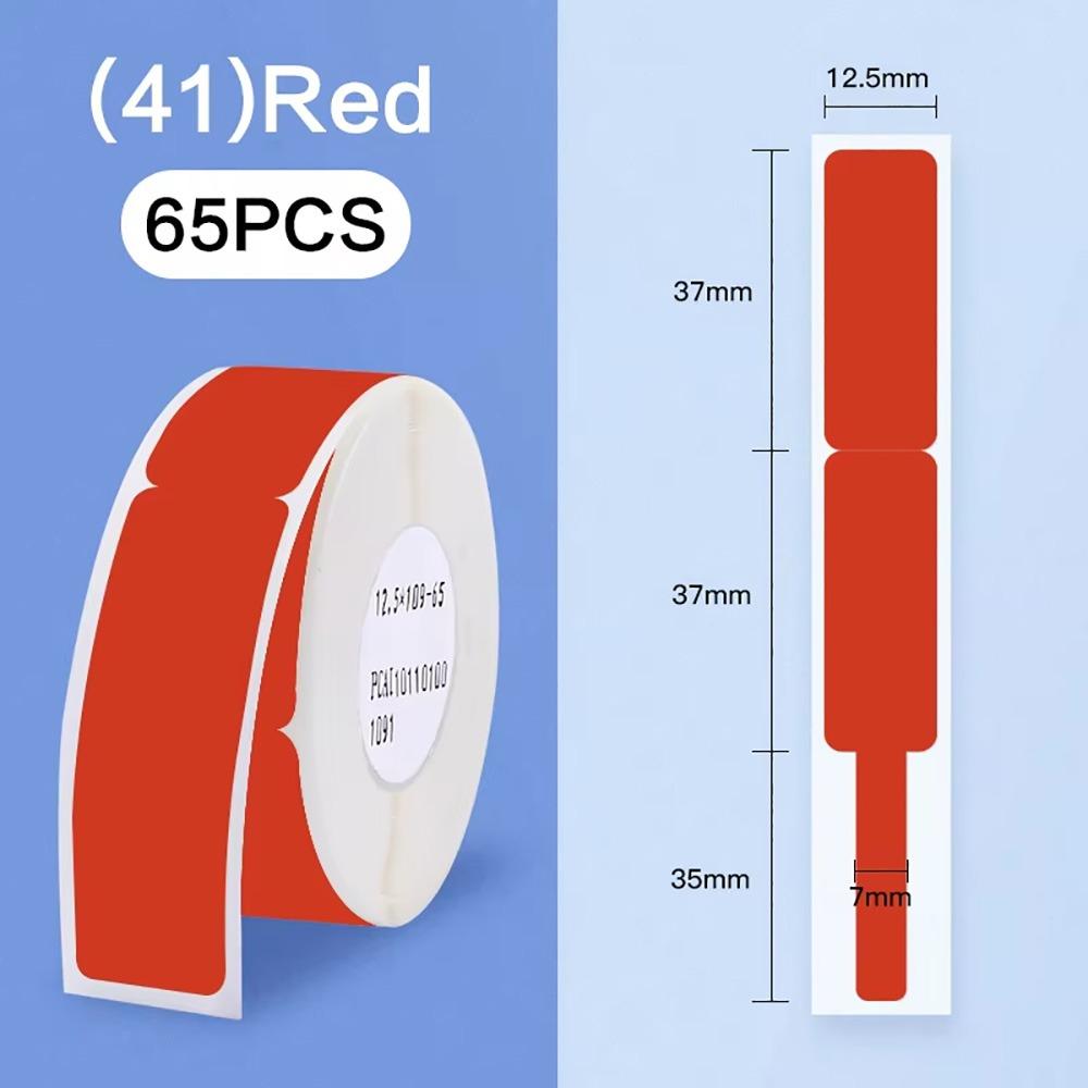 65 шт./рулон Мини Кабельная Бумага для Лазера Самоклеящаяся Термо Кабельная Наклейка Для Niimbot D101/D11/H1