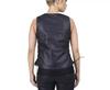 Women Button Vest Waistcoat Jacket Coat Black Lambskin Leather Western Classic