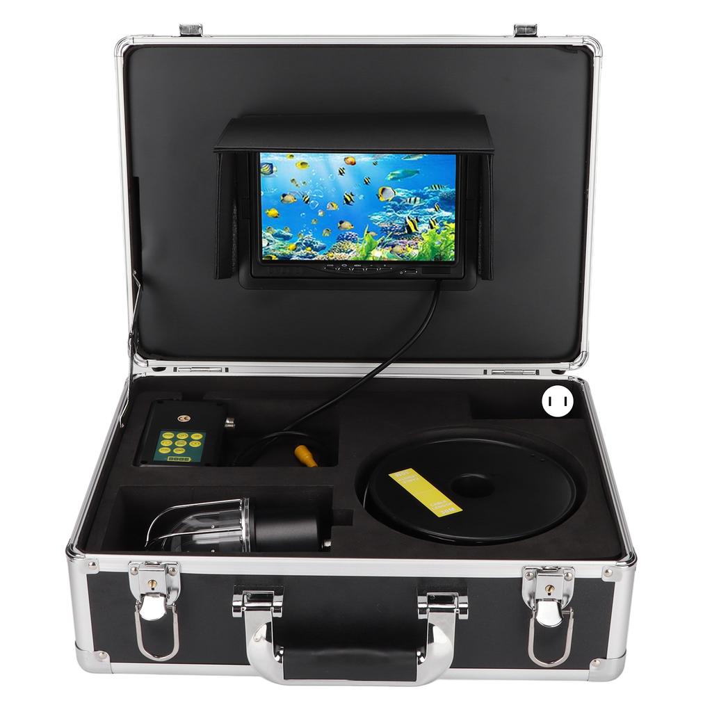 7inch Underwater Fishing Camera IP68 Waterproof Rotate 360 Degrees High Definition 20 LED Portable Fish