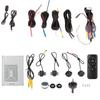 surrounding camera panoramic parking night waterproof view monitor car CCTV security universal wireless remote control for easy angle HD 1280x720p