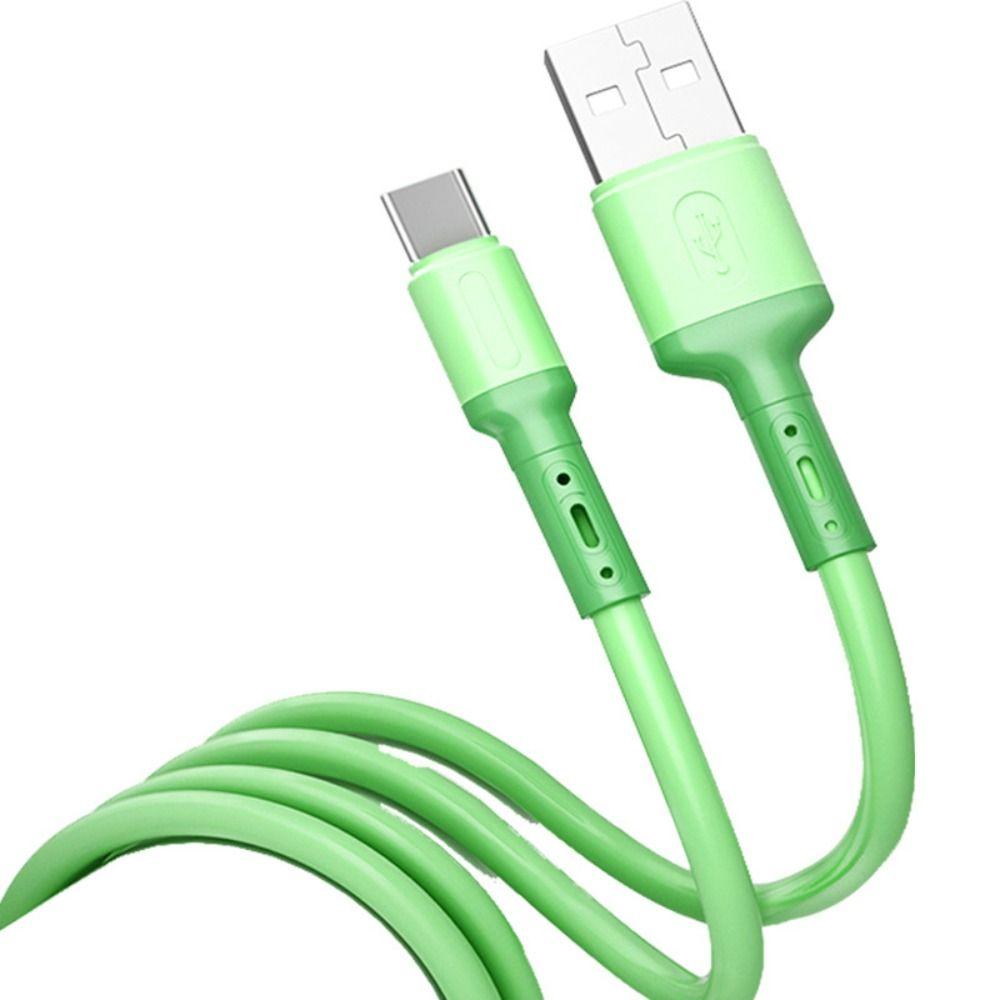 Charge Data Line Type C Data Cord USB-C Charger Wire Liquid Silicone Cable Fast Charging Cable
