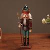 Щелкунчик орнамент, деревянный Щелкунчик, фигурка солдата, праздничное рождественское украшение для украшения дома