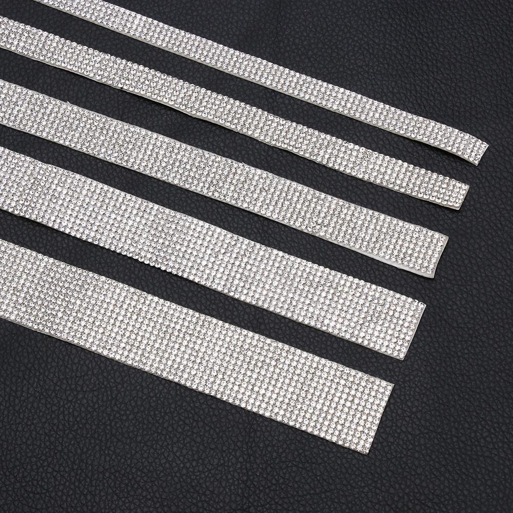 Arts Crafts Sewing Accessories Self-Adhesive Rhinestone Trim Tape Diamond Ribbon Crystal Sticker