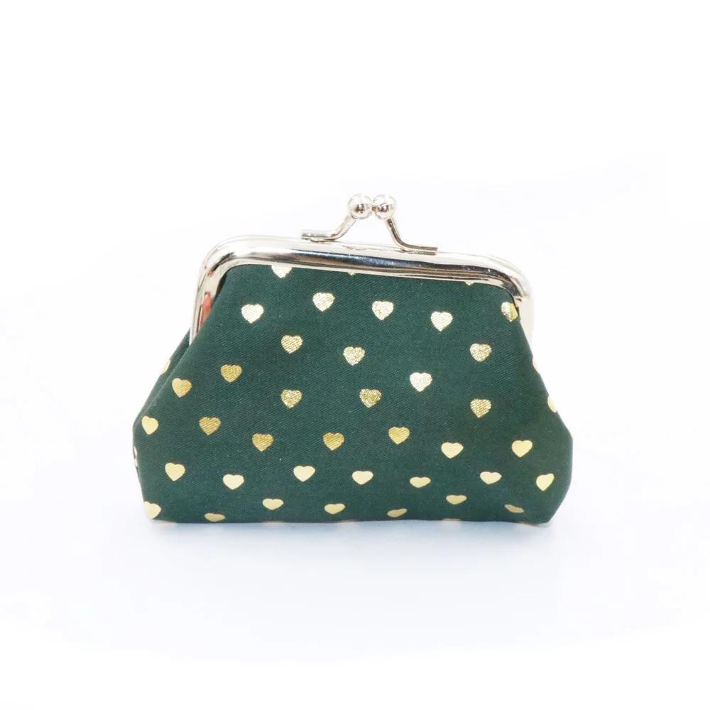 Women's Coin Purse Oil Wax Leather Wallet 4 Inch Buckle Mini Wallet Coin Bag Lipstick Storage Bag Ladies ClutchBag