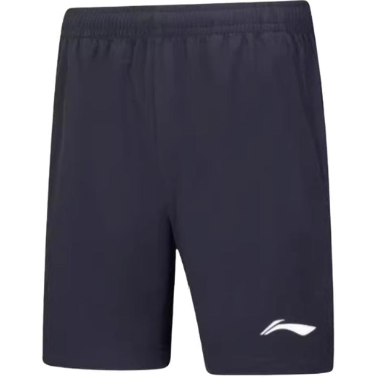 Li Ning Серия Бадминтон Однотонные Шорты Спортивные Дышащие Универсальные Шорты Мужские AAPV109-1