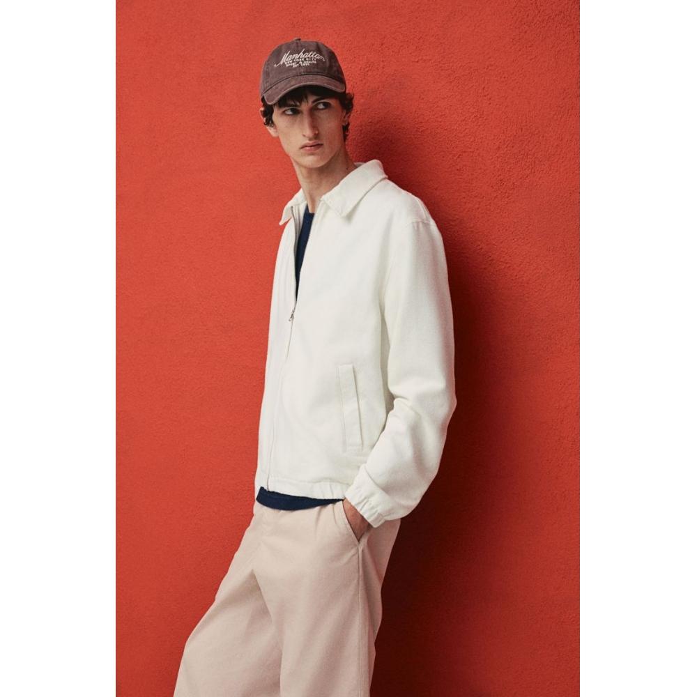 H M Regular Fit deniM Jacket wHite