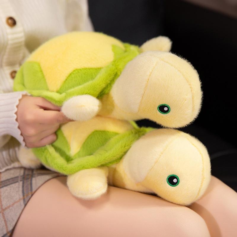 Креативная кукла-черепаха-звезда, плюшевая игрушка, зеленая кукла-маленькая черепашка, детская успокаивающая тряпичная кукла, подарок на день рождения