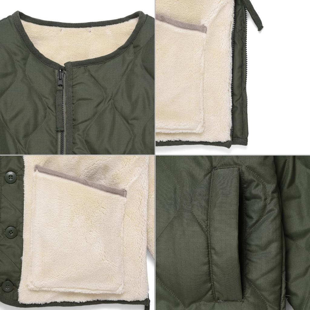 Taion Unisex Military Reversible Crew Neck Down Jacket R104BML-1