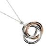TIFFANY&Co. 1837 Interlocking Circle Necklace Silver925/Rubedo Metal 5.11g Women Used