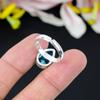 Blue Topaz Gemstone Handmade 925 Sterling Silver Jewelry Ring Size 9.5 KG-348