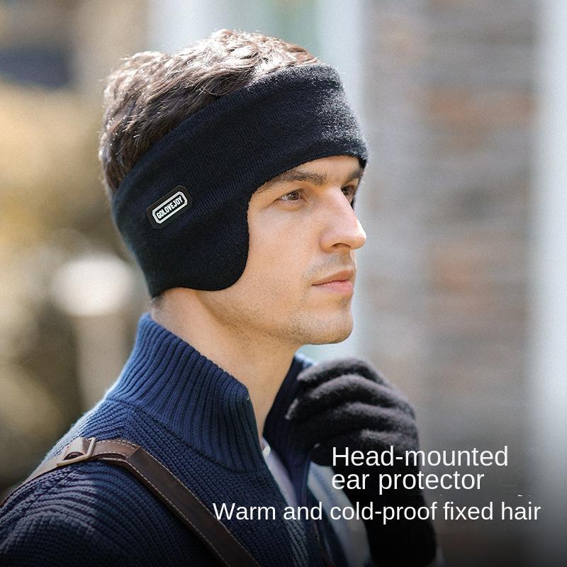 Autumn Winter Ear Covers Men Women Cycling Padded Ear Warm Foldable Windproof Knitted Double Warm Ear Muff Run Cap Free Shipping