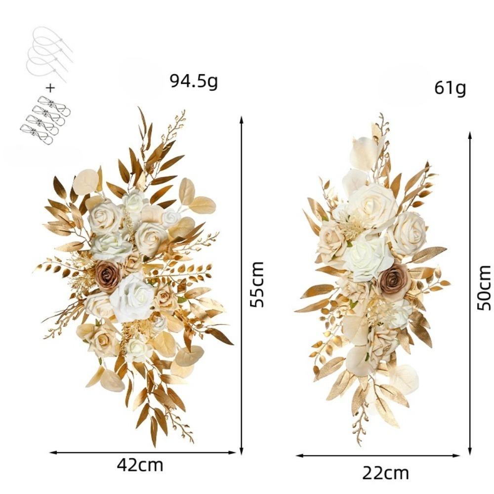 Цветы для свадебной арки (Упаковка из 2 шт.) Искусственные свадебные цветы для свадебных приветственных табличек, украшений и арок с цветами для свадебной церемонии и приема