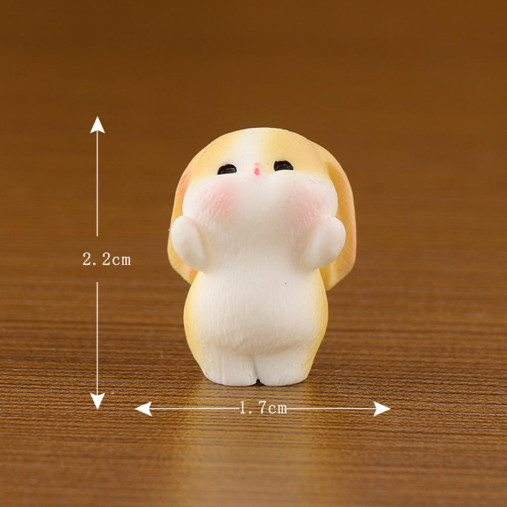 Naughty Resin Small Cat Figurine Mini Cartoon Kitten Ornaments 3D Cat Desktop Decoration Creative Car Mounted Figurines