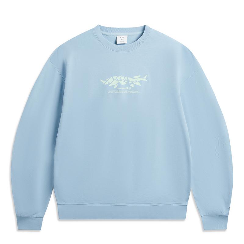 Унисекс Толстовка Li Ning Outdoor CF Tracing Синий Незабудка AWDW171-5