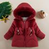 Children Winter Coats for Girls 1 To 6 Years Old Clothing Velvet and Thickened Fashion Cotton Jacket Hooded Parkas