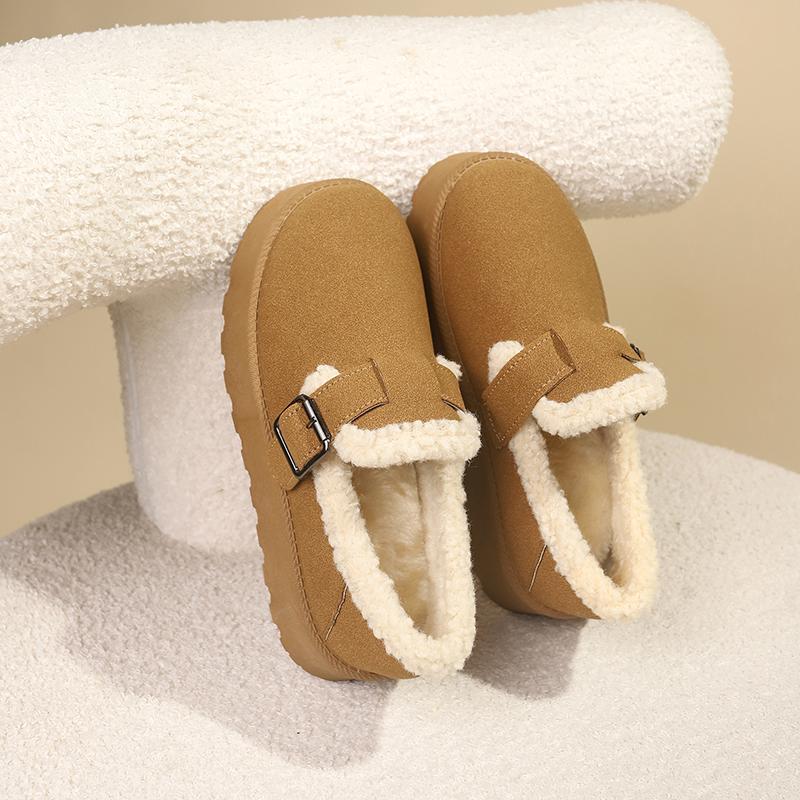 Зимние, анти-холодные, ретро, удобные, теплые, замшевые, ленивые, повседневные, короткие, нескользящие, на толстой подошве, теплые, фирменные женские ботинки