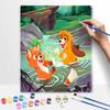 Disney Лиса и Пёс Масляная Живопись Арт Набор для Рисования Домашний Декор Стен Ручной Работы Подарок для Друзей и Семьи Любителям Искусства DIY Веселый Хобби-Проект
