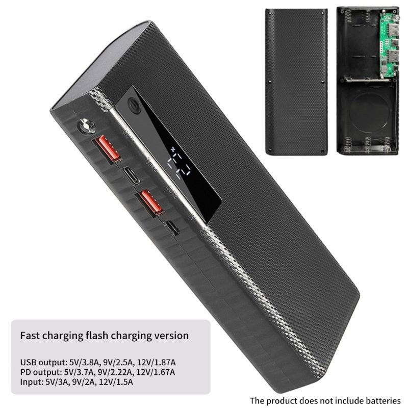 5 слотов для аккумуляторов 21700, съемный батарейный отсек, не требует сварки, различные решения для зарядки устройств