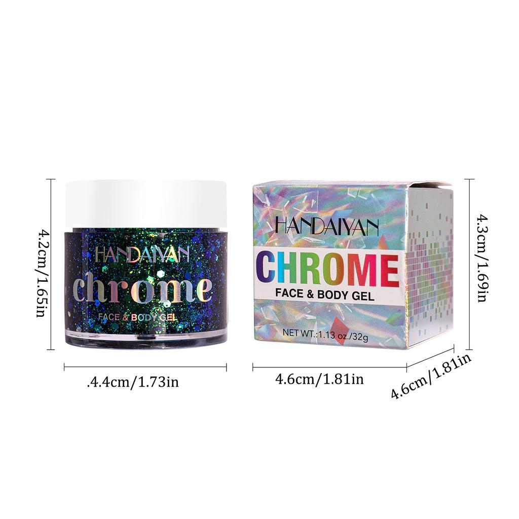 Гелевые тени для век, меняющие цвет, блестящие тени для век, патчи для лица и тела, блестящий сценический макияж, многофункциональный блестящий гель