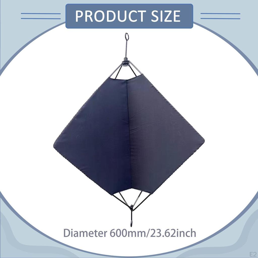 Marine Daylight Signal Standard Boating Anchor Functional Black