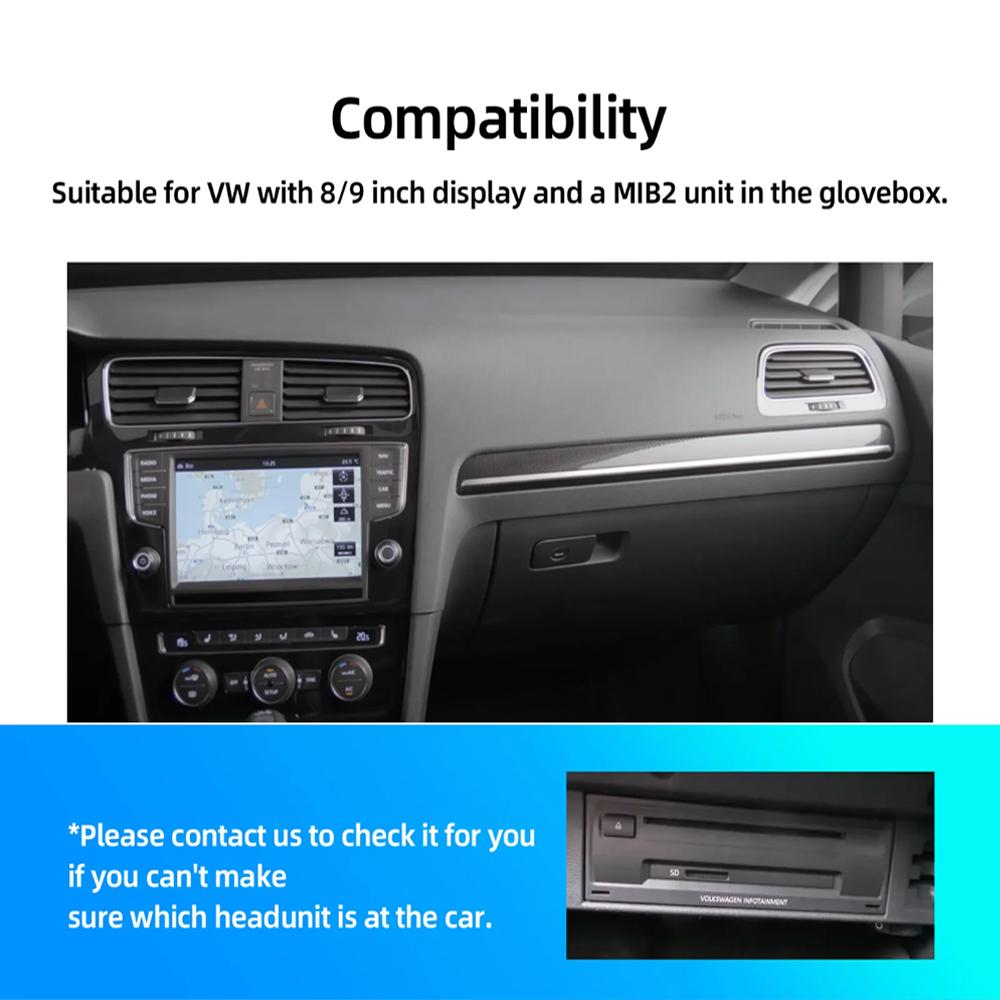 CARABC Беспроводной Carplay Android Auto Mirror Link для VW Volkswagen Skoda Octavia A5 Golf 7 Polo Passat B8 С системой MIB MIB2