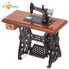 1:12 Dollhouse Decor Miniature Furniture Vintage Sewing Machine Toy Accessories for Dolls House Toys for Kids Pretend Toys