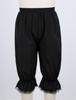 Kids Girls Solid Color Bloomers Loose Lace Trim Trousers Elastic Waistband Pants Victorian Fancy Dress-up