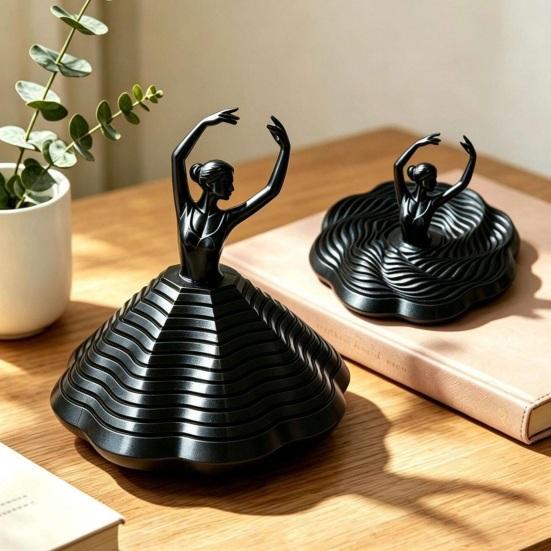 3D-печатная вращающаяся балерина, фиджет-игрушка, танцор балета, спиннер, спиральная сенсорная игрушка для снятия стресса, украшение для дома, офиса, рабочего стола
