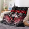 1PC Essendon Football Club Patterned Flannel Blanket Suitable For All Seasons for Home Decor Warmth and Comfort Gifts Holiday Present