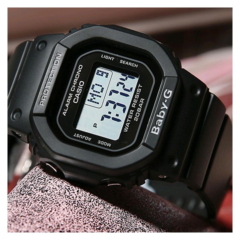 Casio BABY-G G-SHOCK 35-летие Маленький квадратный Будильник Обратный отсчет Полностью автоматический календарь Ударопрочный Кварцевый механизм Ремешок из смолы Японский BGD-560-1A