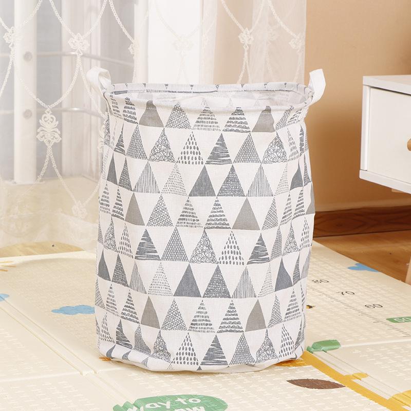 Large Capacity Fabric Laundry Basket Folding Waterproof Clothes Storage Basket Home Children Toy Sundries Storage Bag Organizer