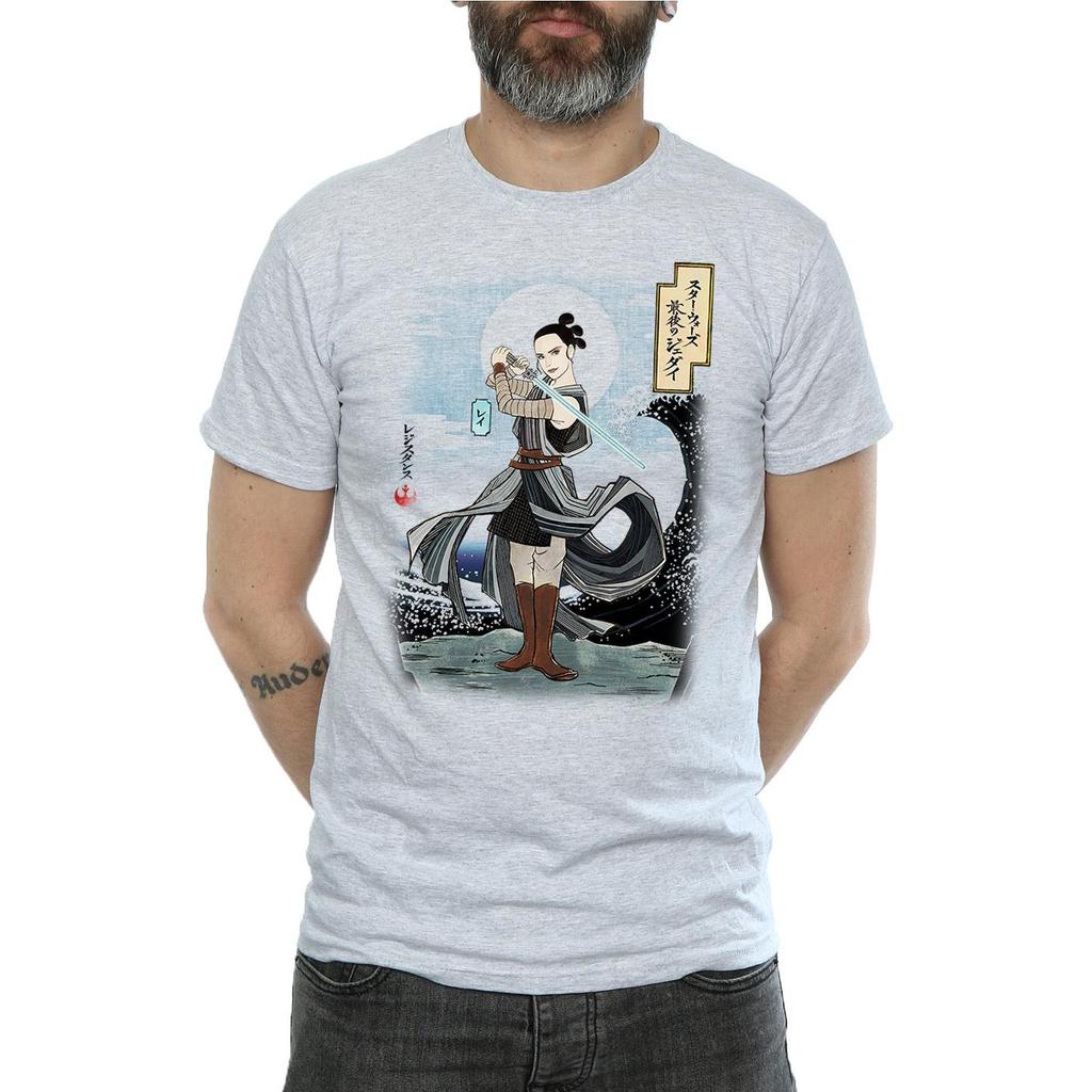 Star Wars Mens The Last Jedi Japanese Rey T-Shirt