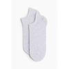 H M 7 Pack Ankle Socks Set ligHt Grey Melange