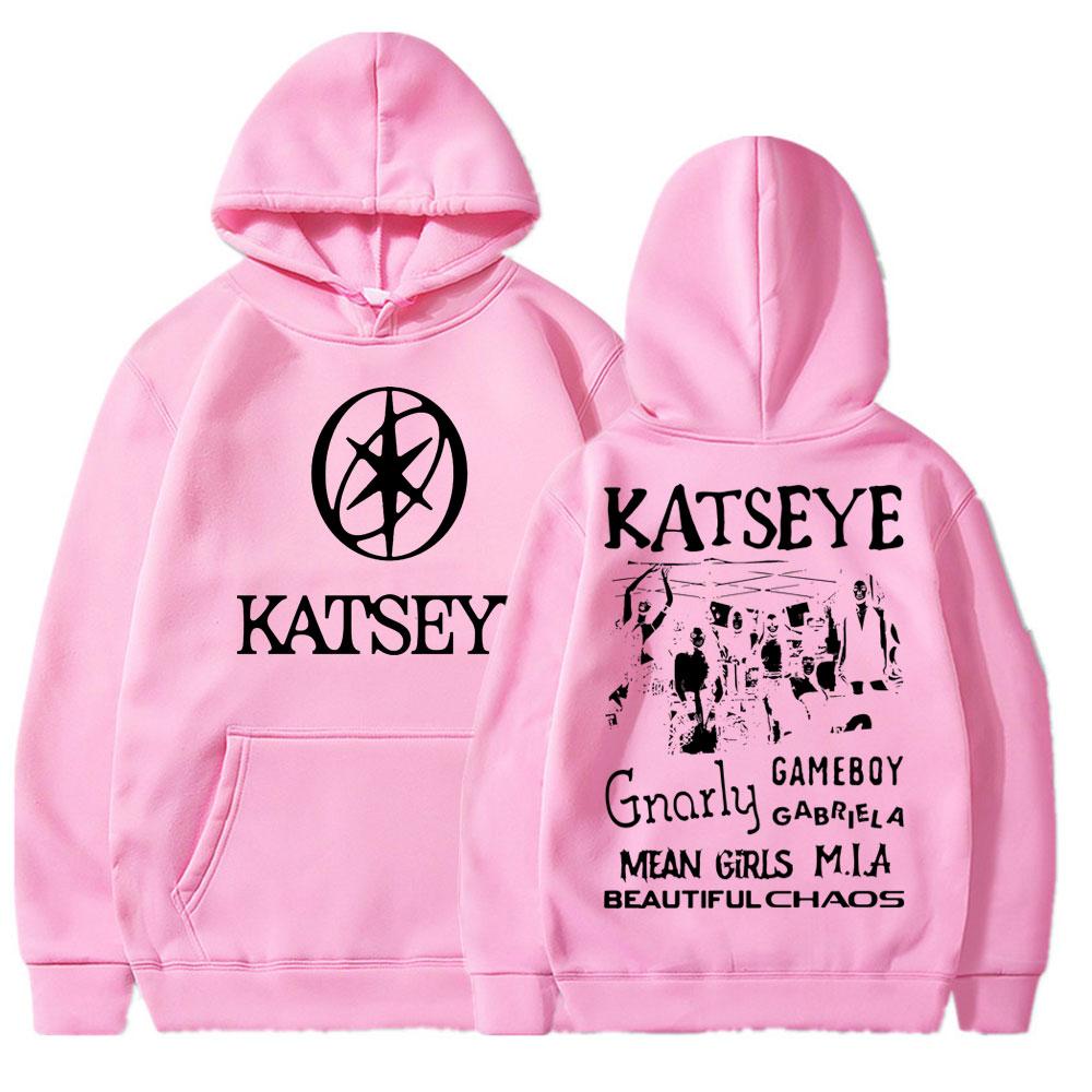 Женская Kpop Katseye Красивый Хаос Альбом Графическая Толстовка Мода Харадзюку Спортивная Одежда Женский Корейский Оверсайз Флисовый Спортивный Костюм