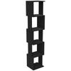 Modern Design 5 Tier Bookshelf Storage Shelf Practical Storage For Home Or Office Black