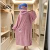Уютный флисовый костюм-пижама Костюм существа с большим ртом Носимое одеяло-худи, Большой свитшот Наряд для праздничной вечеринки для женщин и мужчин, Зимний кейп на пуговицах