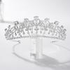 Korean Bridal Jewelry Wedding Dress Accessories Micro-encrusted Rhinestone Tiara Luxury Noble Zircon Crown