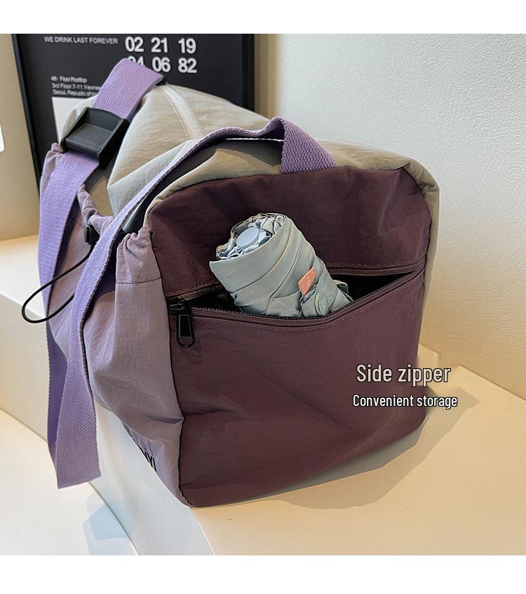 Женская легкая спортивная и дорожная сумка - Прочная, вместительная, с отделением для влажных/сухих вещей, идеально подходит для фитнеса и коротких поездок.