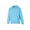 Solid Color Logo Embroidered Fleece Hoodie Men Tops Blue DH3088-407