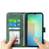 DIERFENG DF-03 Чехол-кошелек из кожи для Samsung Galaxy A07 5G/A07 4G с принтом в виде линий и ремешком на запястье