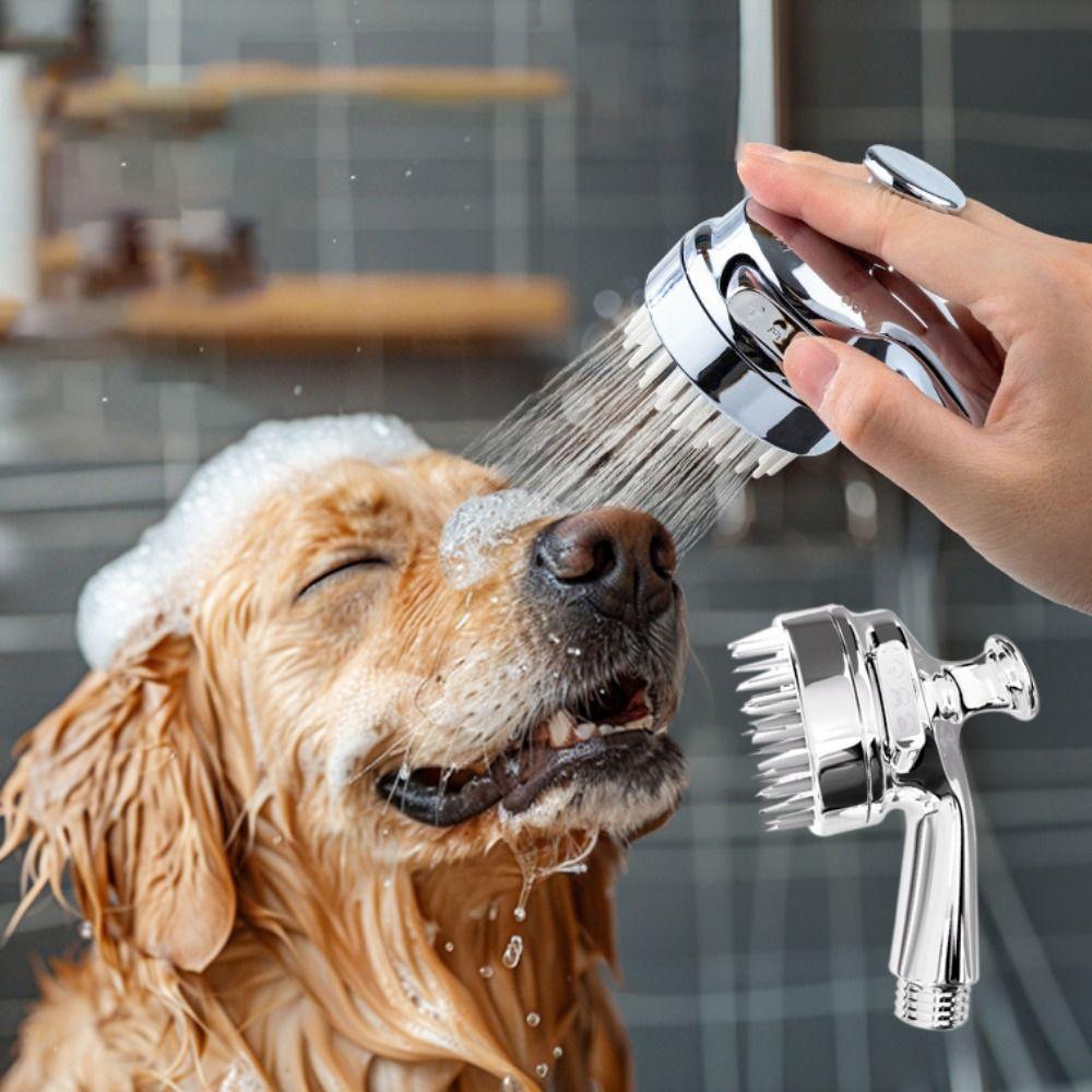 Мягкая лейка для душа для питомцев, ручная насадка для купания собак, практичная насадка для душа для собак и кошек