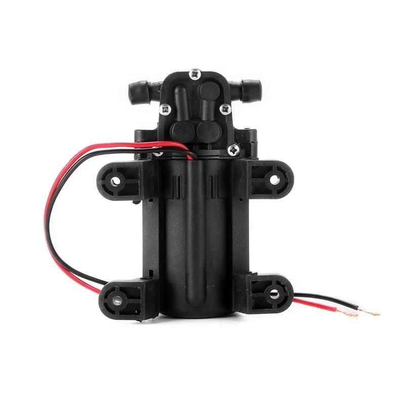 Электрический водяной насос для сельского хозяйства DC 12V 70PSI 3.5L/min, Черный, Микро, Высоконапорный, Мембранный, Для опрыскивателя, Для мойки автомобиля