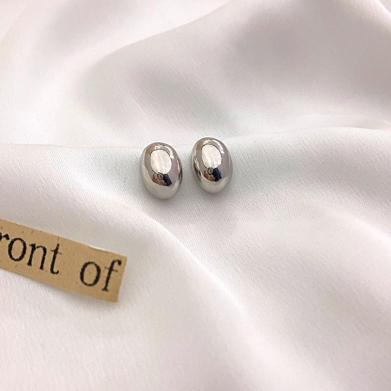 Vintage Rose Leaf Metal Cuban Link Pearl Earrings for Women