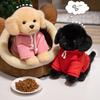 23-45 см Мультяшный Высокий Превосходное Качество Нарядный Лабрадор Плюшевая Кукла Черно-Желтая Толстовка Плюшевая Игрушка Собака Домашнее Украшение Подарок Предназначен Для Мальчиков Девочек