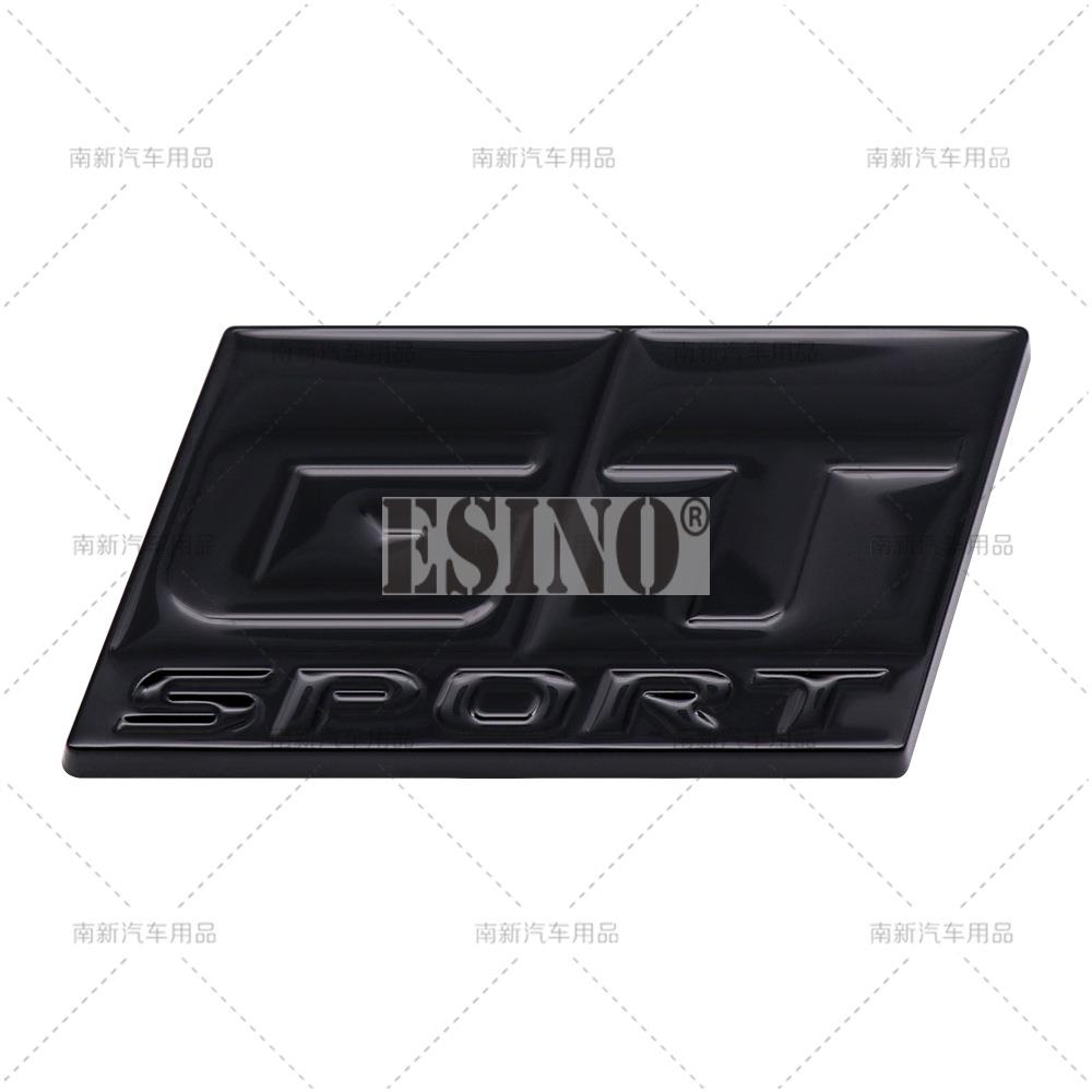 Car Styling 3D GT Sport Metal Zinc Alloy RearTrunk Fender Adhesive Badge Body Tailgate Displaceme Decorative Emblem