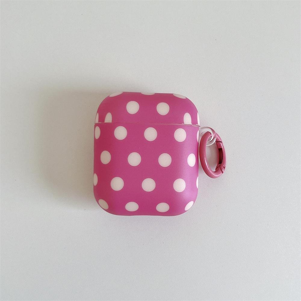 Dopamine polka dot solid color mobile phone case for Apple AirPods 1 /1 generation simple Bluetooth case PRO1/PRO1