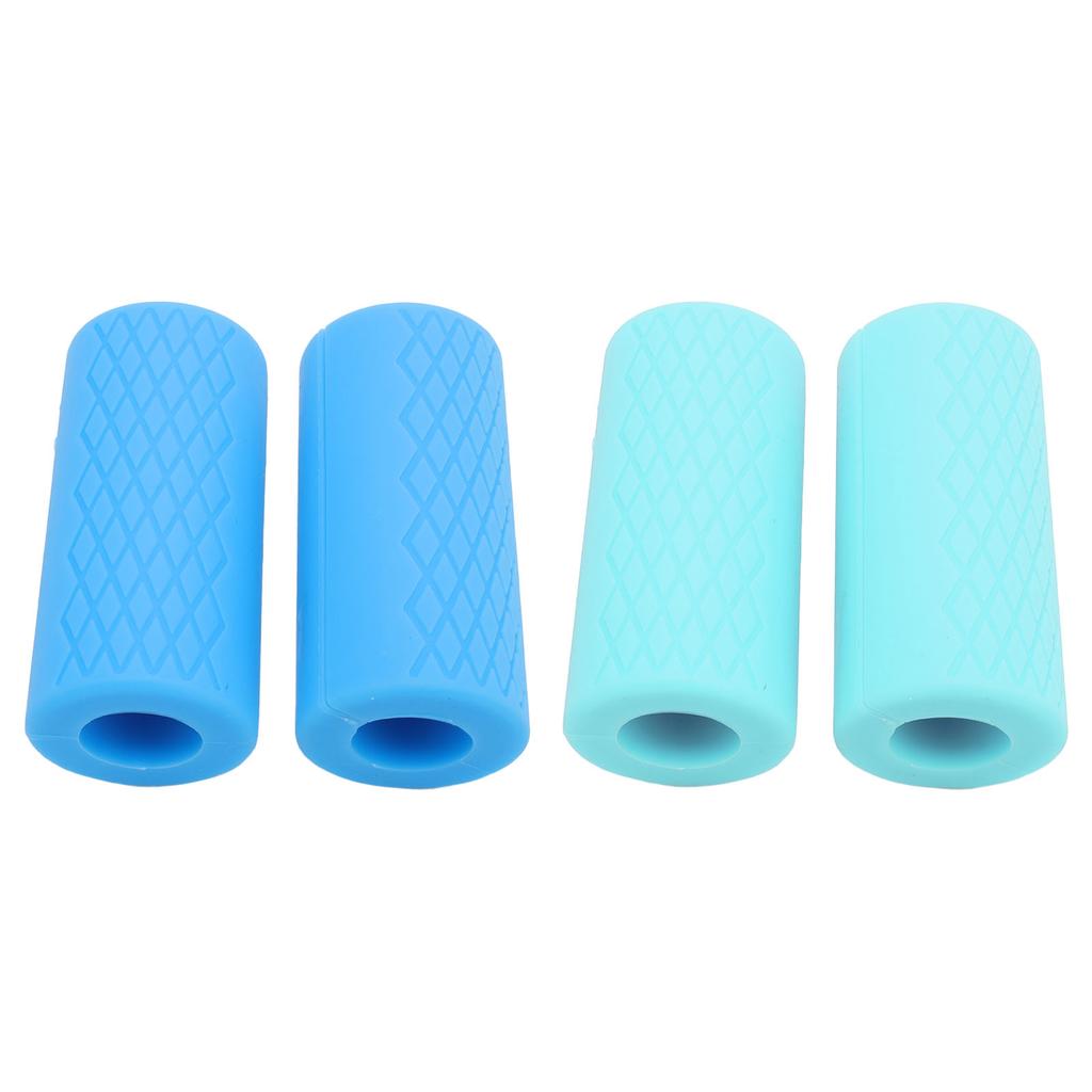 1 пара хватов для гантелей, противоскользящая текстура, силиконовый хват для штанги, аксессуар для тренировок и фитнеса